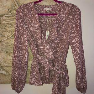 Max Studio polka dot blouse